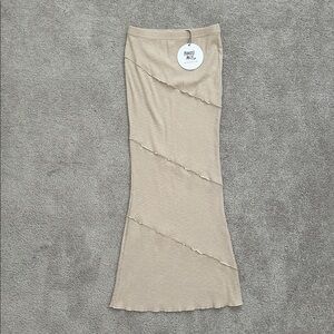 Princess Polly Oscar Maxi Skirt Beige